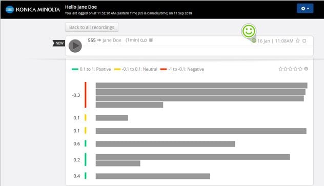 Call recording with voice AI